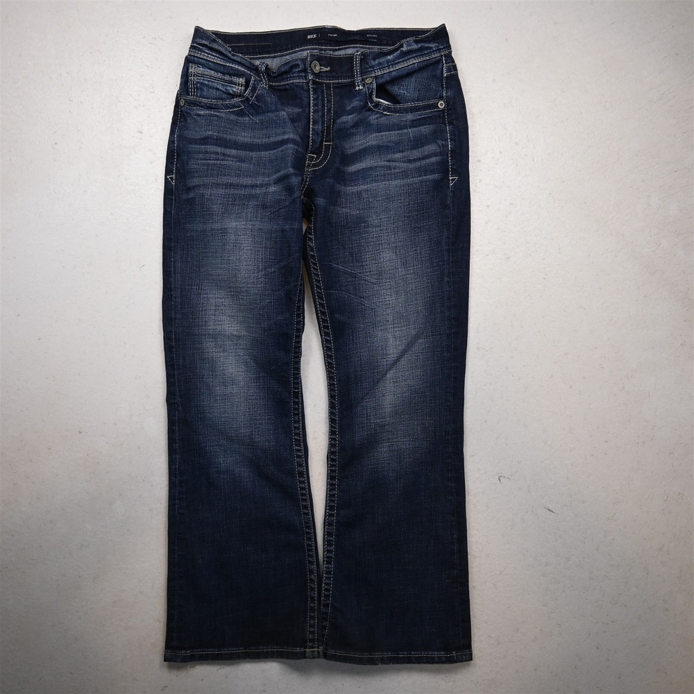Buckle 34x30 Dark Rinse Stretch Denim Fulton Bootcut Mens Jeans